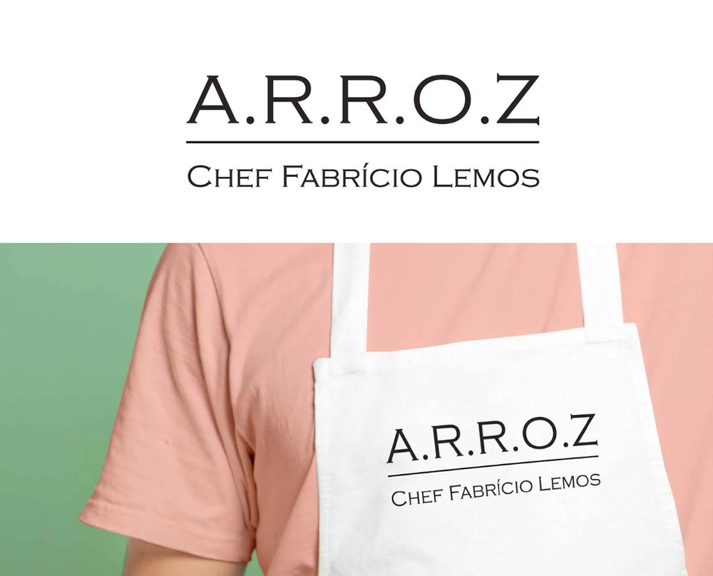 Identidade visual A.R.R.O.Z, Chef Fabrício Lemos